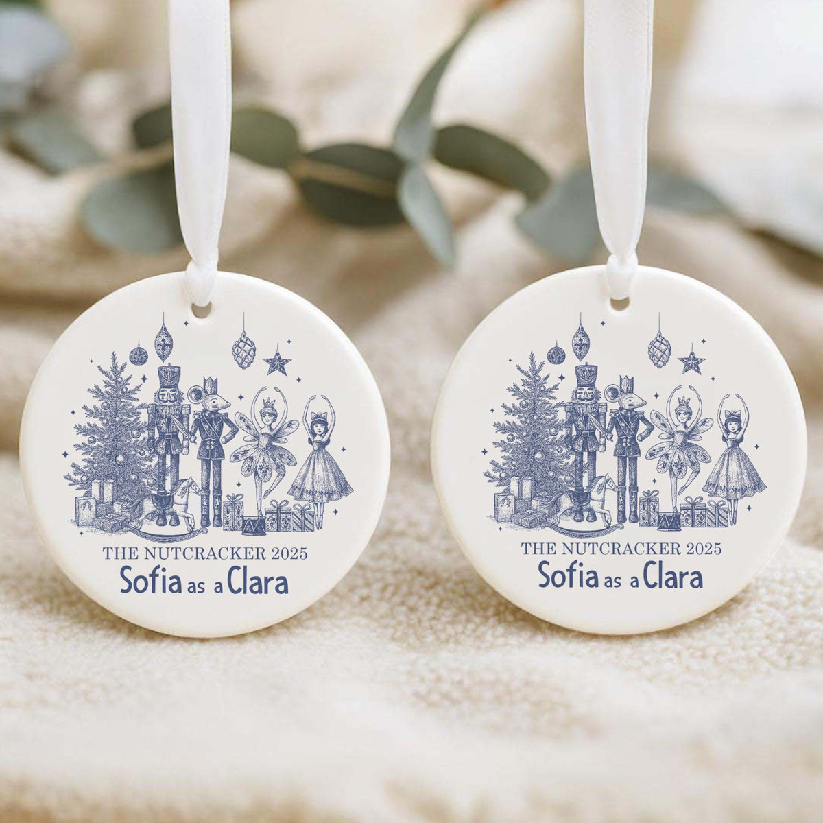 Personalized Nutcracker Ornament, Nutcracker Play Ballerina Ornament, Nutcracker Christmas Gift for Daughter, Christmas Ballet Gift for Her