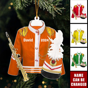 Personalized Marching Band Uniform Ornament, Christmas Band Ornament