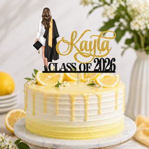 Personalized Graduation Gifts, Custom Graduation Cake Topper, Girls Class Of 2025 Cake Topper, Congrats Grad Party Favors, Senior Cake Decor