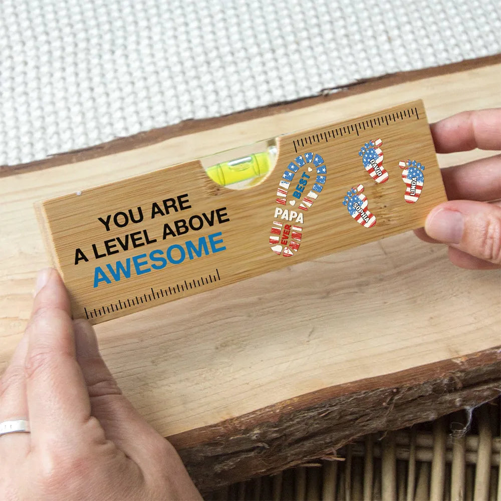 You Are A Level Above Awesome - Personalized Bottle Opener - Gift For Dad, Father's Day, Birthday Gift