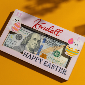 Easter Money Holder Personalized, Easter Gifts for Teens, Easter Basket Stuffers, Easter Gifts for Adults, Easter Bunny Money Gift