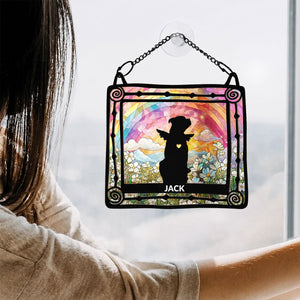 Pet Memorial My Hardest Goodbye - Personalized Window Hanging Suncatcher Ornament