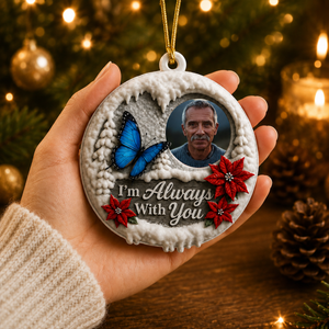 Loved Beyond Words Always Personalized Memorial Sympathy Gifts  - Real 3D Raised Ornament