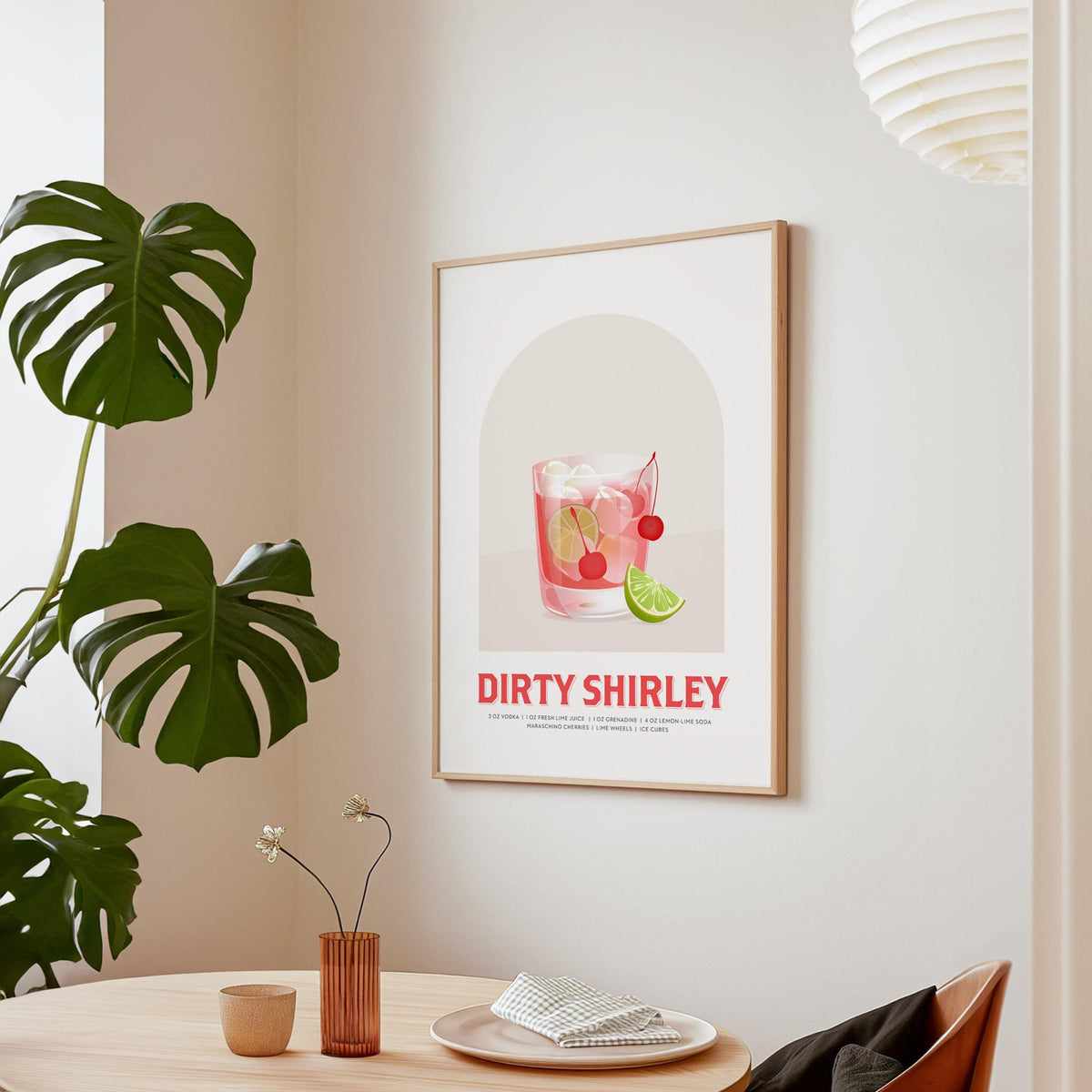 Retro Cocktail Art Print Set, Bar Drinks Poster Canvas, Gift For Barista, Drink Wall Art Decor
