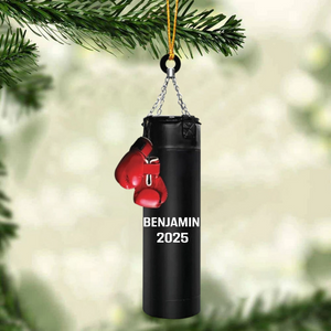 Boxing Gloves - Personalized Acrylic Christmas Ornament, Gift for Boxing Lovers
