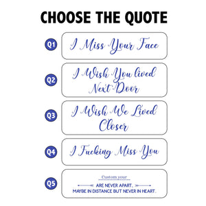 Long Distance Relationship I Miss You Toile De Jouy Custom States, Personalized Mug, Custom Multi States, Friend Gift for Best Friends