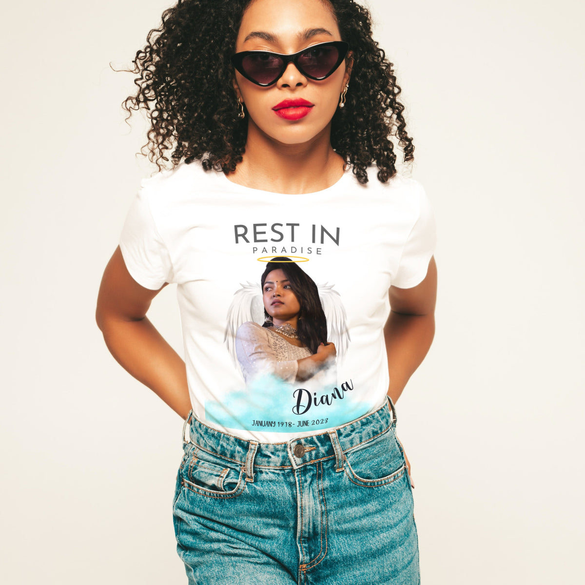 Rest In Paradise - Personalized Shirt - Memorial Gift, In Loving Memory Shirt