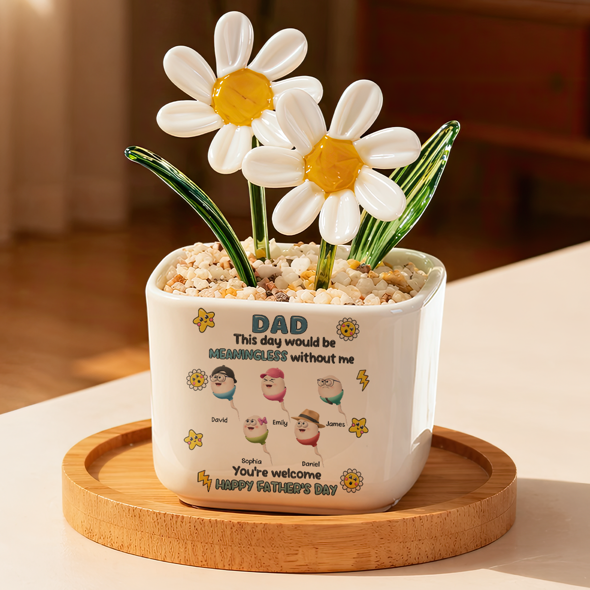 We Would Not Be Here Without You - Personalized Glass Everlasting Flowers