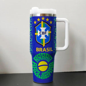 2026 World Cup National Team Travel Mug, 40oz Stainless Tumblr Car Mug,Steel Soccer Tumbler for Fans