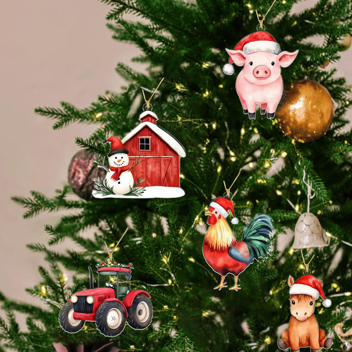 Personalized Farm Animal Advent Calendar 2025, Custom Name Christmas Countdown Box, 24 Days of Holiday Fun for Kids and Families