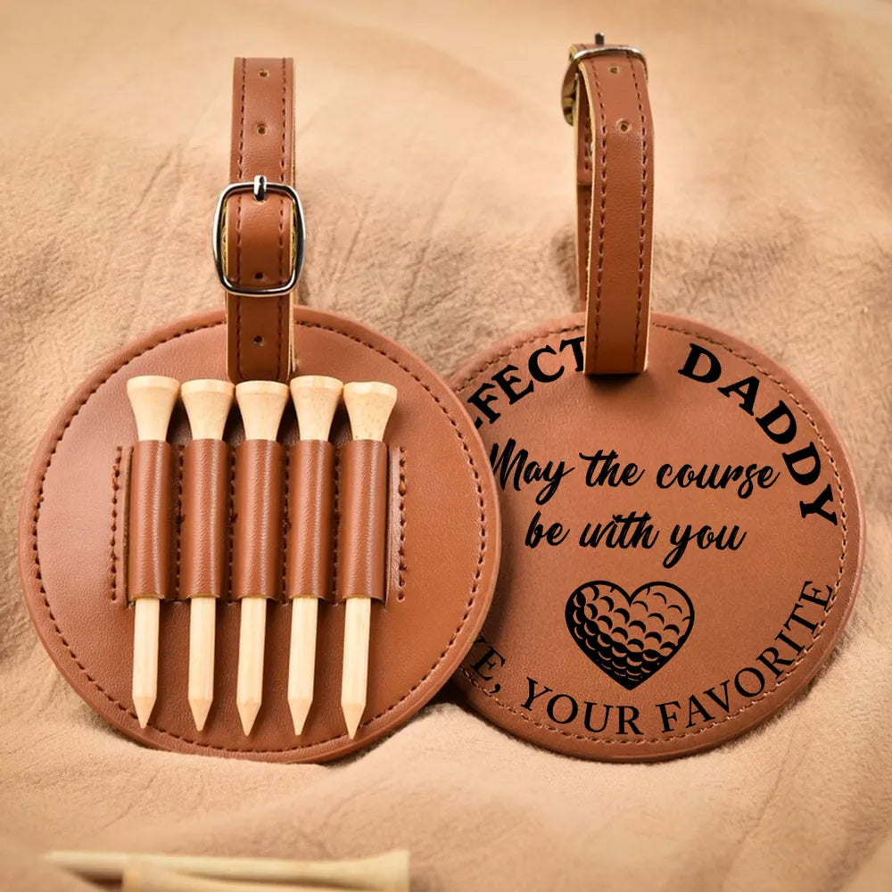 Par Fect Daddy - Personalized Golf Tee Bag - Gift For Golf dad, Gift For Father, Grandfather, Father's Day Gift