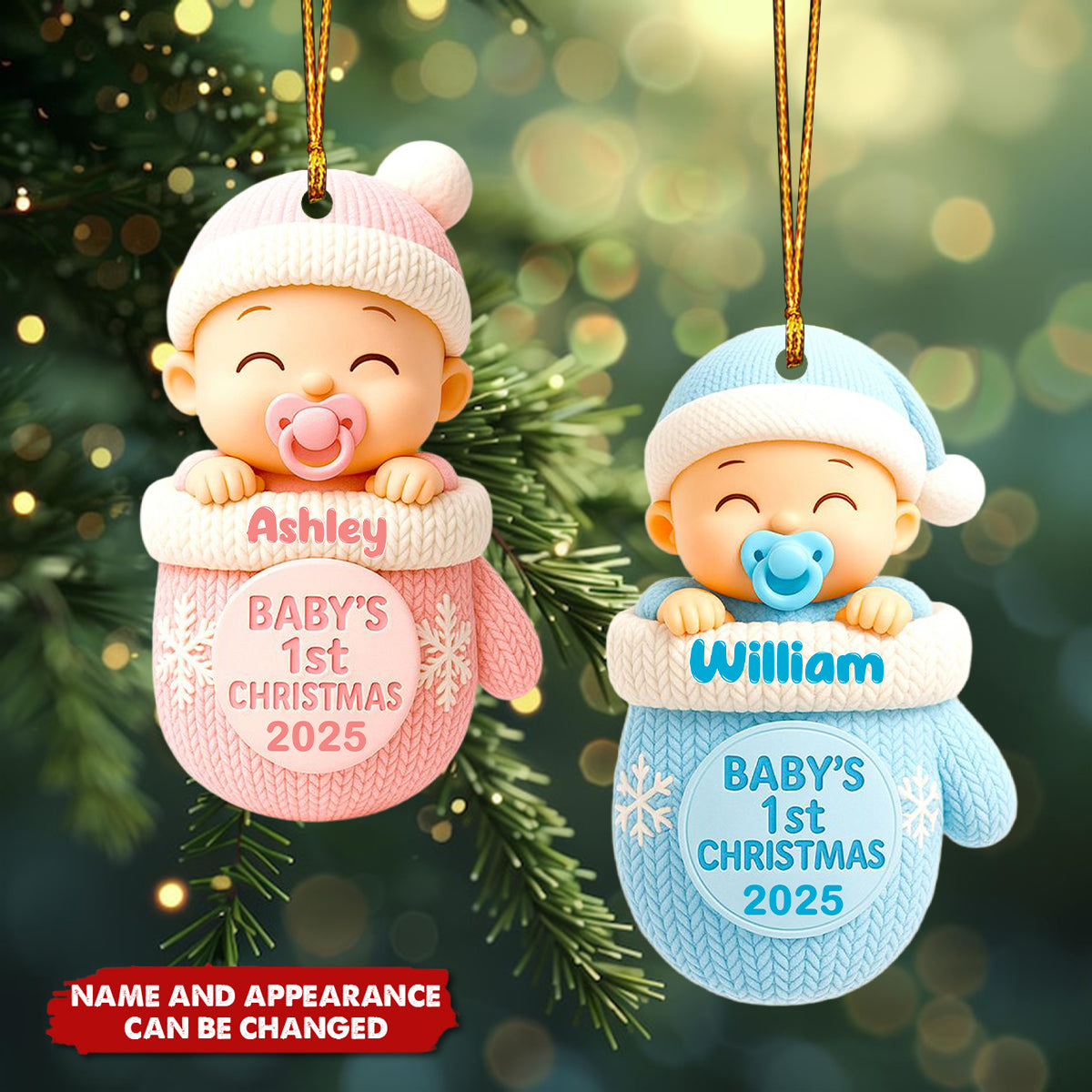 Baby First Christmas - Personalized Acrylic Ornament - Christmas Gift For New Parents, Gift For Baby