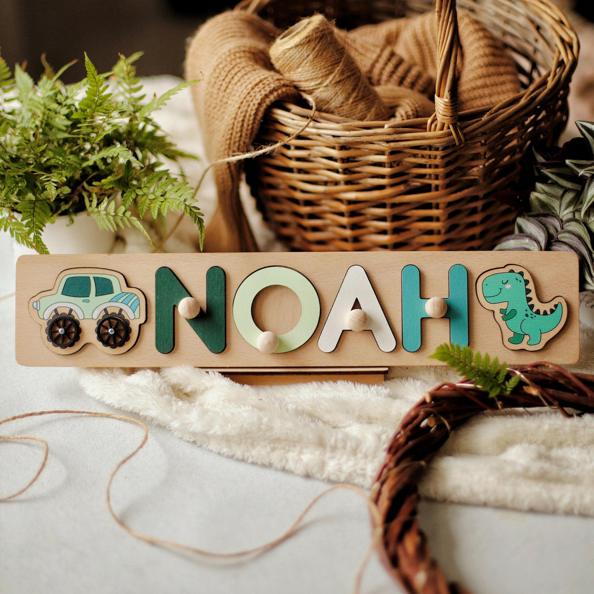 1st Birthday Gift Name Puzzle Baby 1st Easter Custom Baby Gift Personalized Puzzle for Kids First Birthday Gift Baby Boy Girl