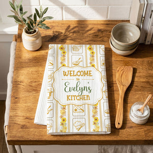 All Roads Lead Here Today - Personalized Kitchen Towel