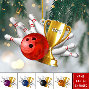 Personalized Bowling Christmas Ornament For Bowling Players