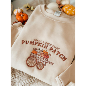 Pumpkin Patch Sweatshirt, Fall Sweatshirt, Pumpkin Crewneck, Halloween Gift, Cozy Fall Aesthetic