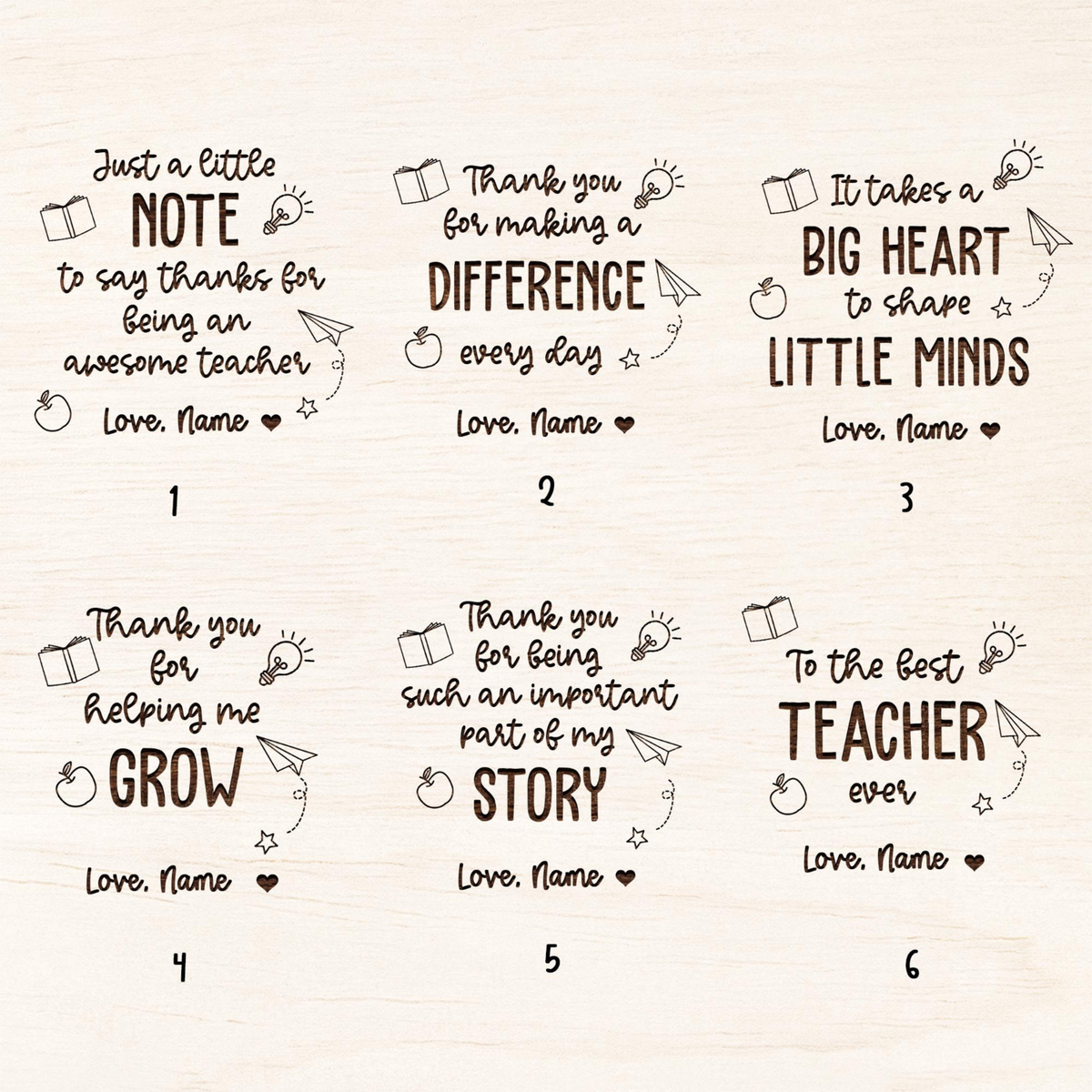 Personalized Teacher Gifts, Teacher Sticky Note Holder, Teacher Appreciation Gifts, Teacher Notepad Holder, Thank You Teacher Gifts Idea