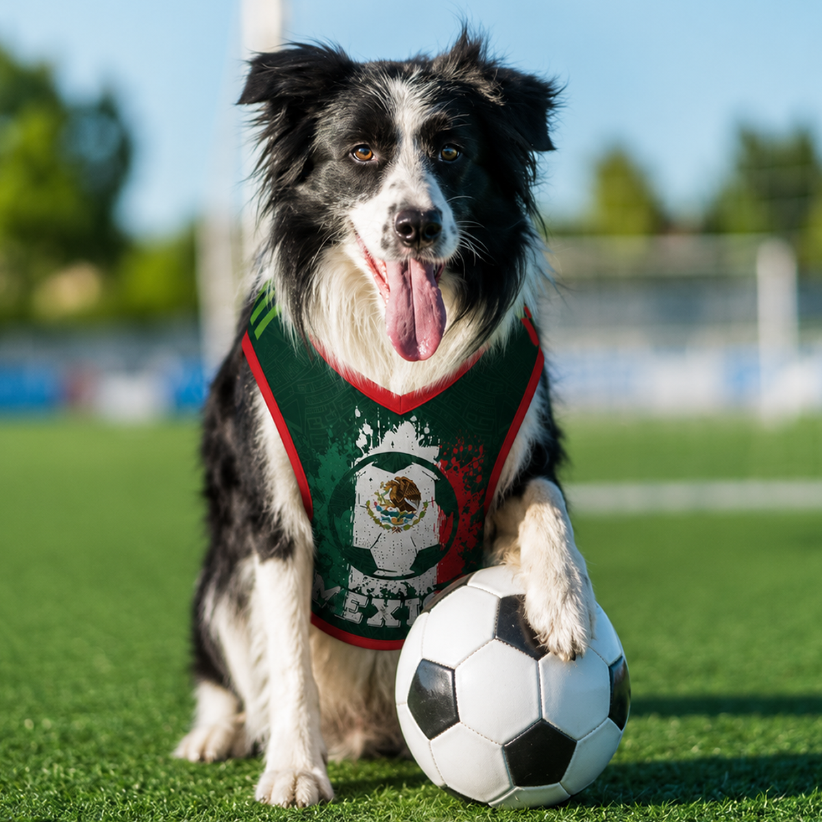 Custom Mexico World Football Pet Jersey - Personalized Birthday Gifts For Football Dog Cat Lovers, Dog Dad And Mom, Cat Owners
