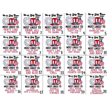 Funny 4th of July Shirts, Most Likely To Fourth of July TShirts, Family Matching Independence Day Tees, Patriotic Friends Group Shirts