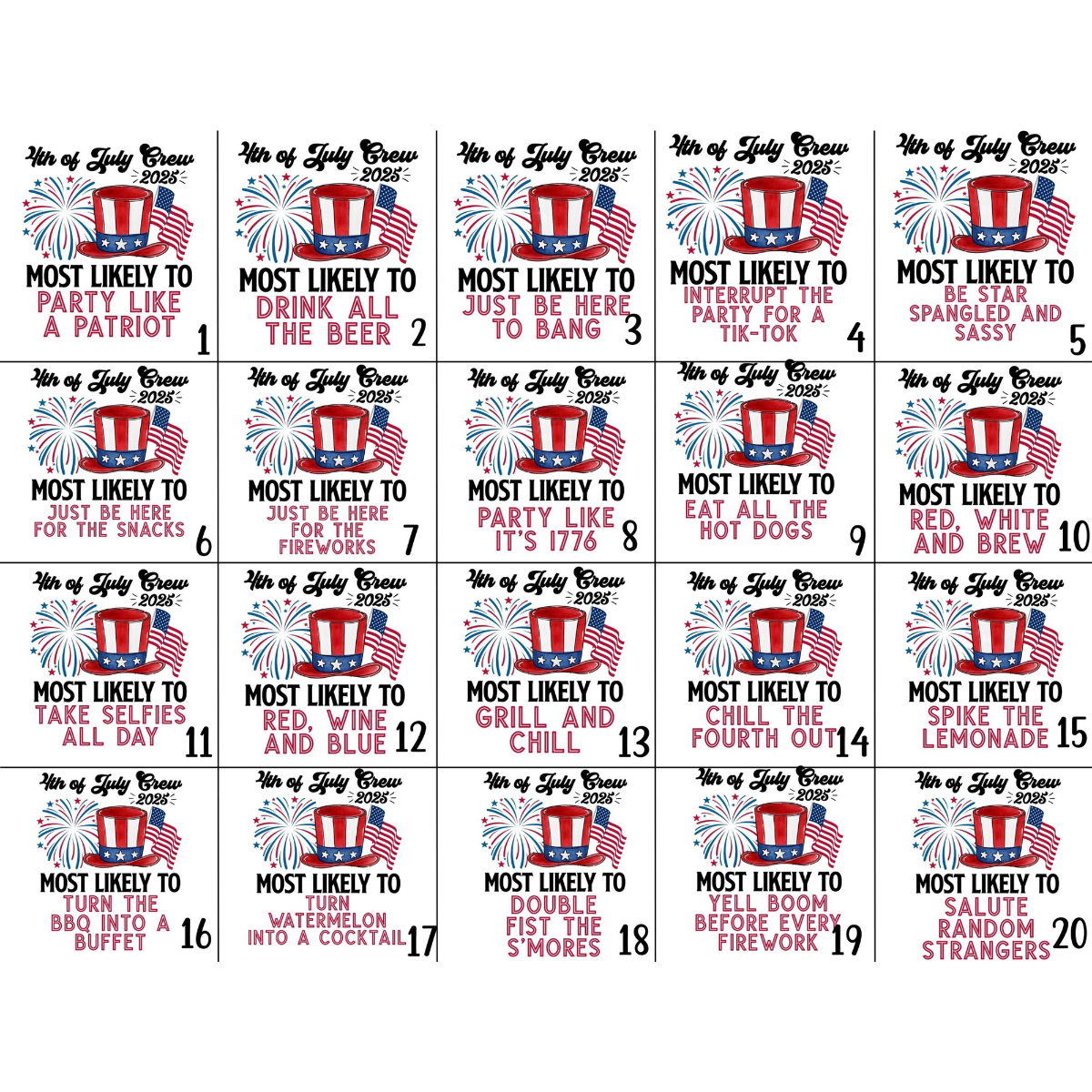 Funny 4th of July Shirts, Most Likely To Fourth of July TShirts, Family Matching Independence Day Tees, Patriotic Friends Group Shirts