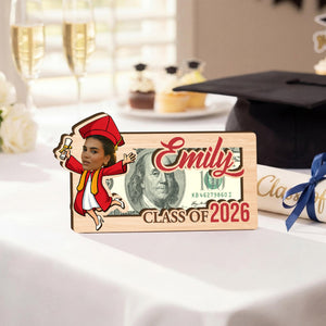 Graduation Money Holder 2026 Personalized, Custom Name Cash Gift, Senior Grad Keepsake