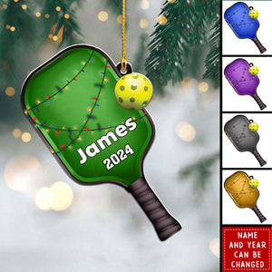 Personalized Pickleball Paddle - Personalized Acrylic Ornament - Pickleball Gift Idea, Gift for Pickle Ball Player