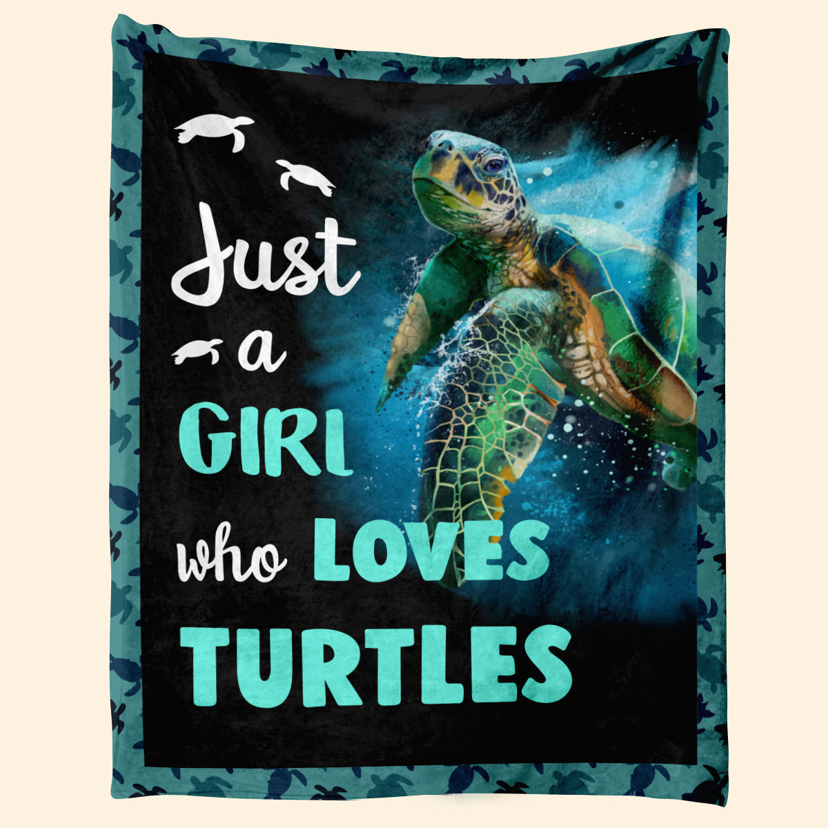 Turtle Blanket, Just A Girl Who Loves Turtles 3_7bd9e9af-39b4-47c3-8144-523ae86499cc.jpg