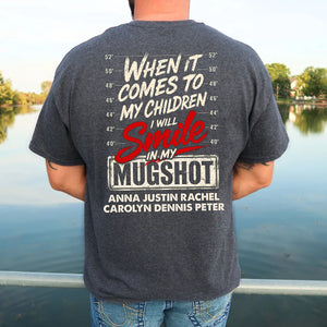 Custom Back Printed Shirt - Personalized Father's Day Birthday Gifts For Dad, Grandpa - Dad s Love Lasts Forever