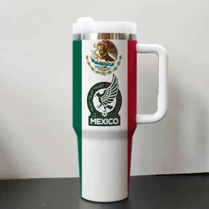 2026 World Cup National Team Travel Mug, 40oz Stainless Tumblr Car Mug,Steel Soccer Tumbler for Fans