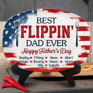 Custom Platter - Personalized Father's Day Birthday Gifts For Dad, Grandpa - Home Cooked Happiness
