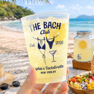 The Bach Club - Personalized Frosted Plastic Cup - Summer Gift For Bestie, Sisters, Friends
