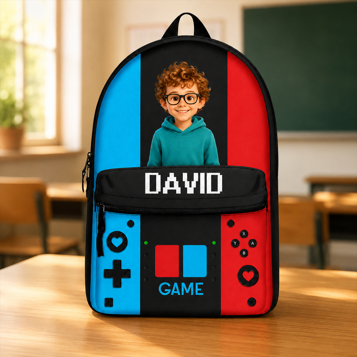 Gaming Kids Boys Girls - Personalized Canvas Backpack