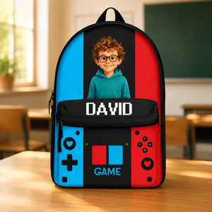 Gaming Kids Boys Girls - Personalized Canvas Backpack