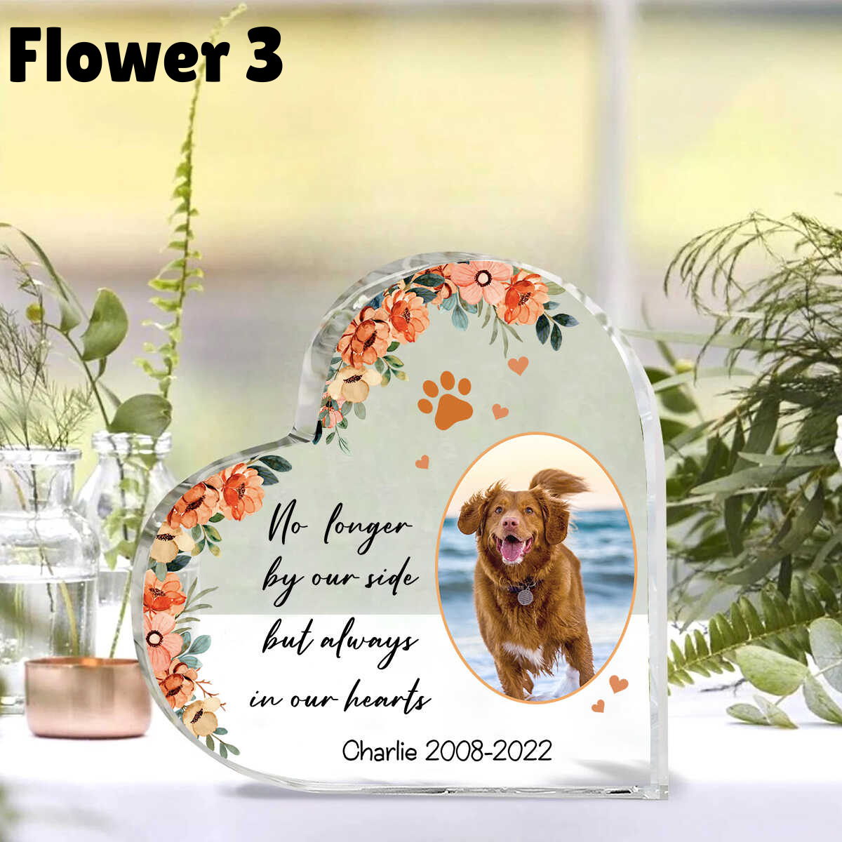 No Loger By My Side Personalized Photo Pet Memorial Heart Acrylic Plaque, Pet Memorial Keepsake, Dog Memorial Gift, Pet Memorial Plaque 3_831b002e-308d-4e26-835f-b1f15f166f1f.png