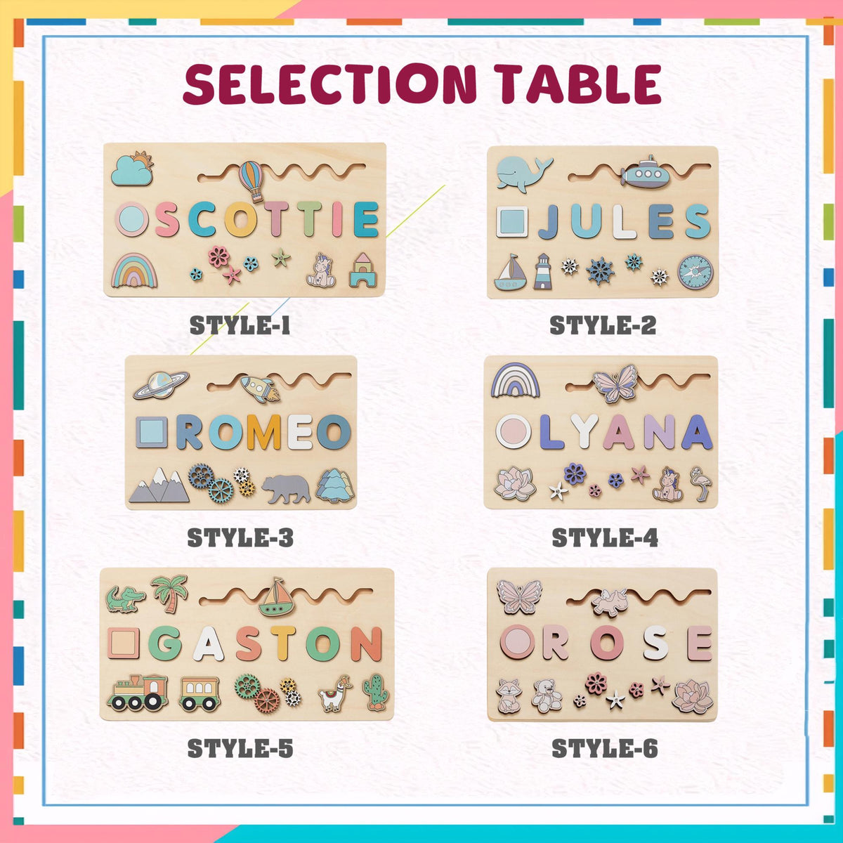 Wooden Toys For 1 Year Old, Personalized Wooden Name Puzzle, Custom Name Puzzle, Personalized Baby Gift 1st birthday, Baby Gifts