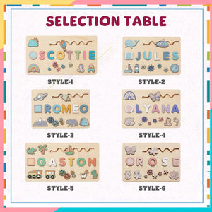 Wooden Toys For 1 Year Old, Personalized Wooden Name Puzzle, Custom Name Puzzle, Personalized Baby Gift 1st birthday, Baby Gifts