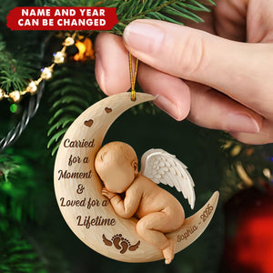 Christmas Baby Memorial - Personalized Acrylic Ornament - Miscarriage Gift, Baby Loss, Sympathy Gift