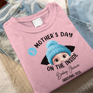 Baby First Year On The Inside With Mom - Personalized T Shirt 3_87ba62c2-bd1f-4091-b34b-82a58752565d.jpg