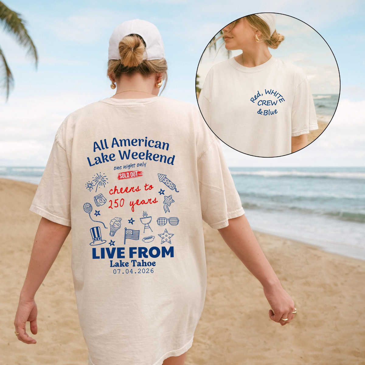 Personalized 4th of July Party Shirt Family Matching Independence Day 250th Anniversary Tshirt, Party In The USA Graphic Tee