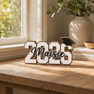 Personalized Graduation Sign 2026, Custom Name Graduation Decor, Senior Photo Prop, Grad Party Decoration