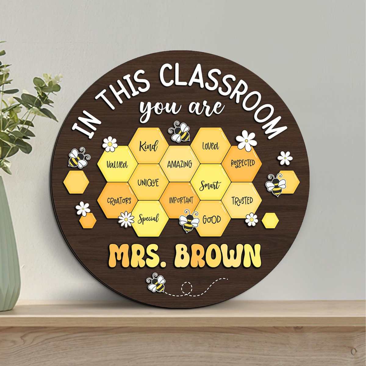 Personalized Teacher Gifts, Custom Teacher Name Sign, Teacher Appreciation Gifts, Thank You Gift For Teacher