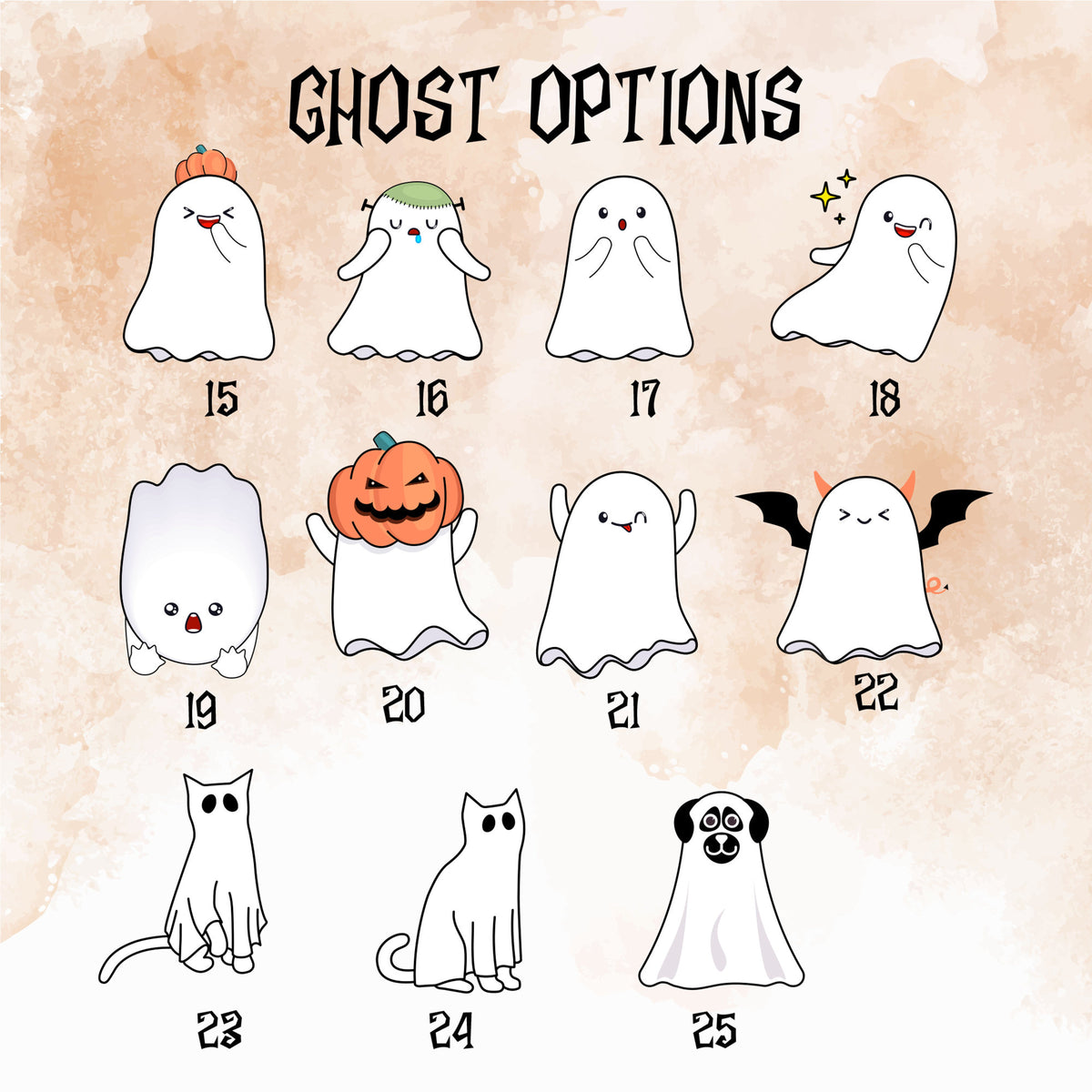 Halloween Ghost Family With Pets, Custom Halloween Family Sign, Custom Ghost Family Sign, Halloween Sign, Halloween Decor, Halloween Gift