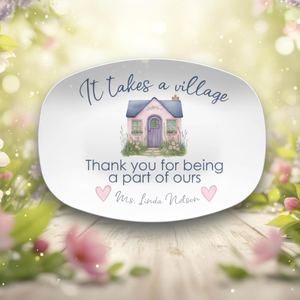 Neighbor Gift Platter Personalized Thank You Gift, Custom Serving Dish, New Neighbor Housewarming, Appreciation Plate