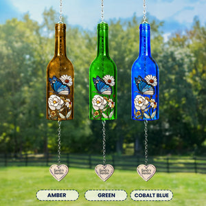 My Beautiful Garden - Personalized Wine Bottle Wind Chime - Gift For Garden Lovers