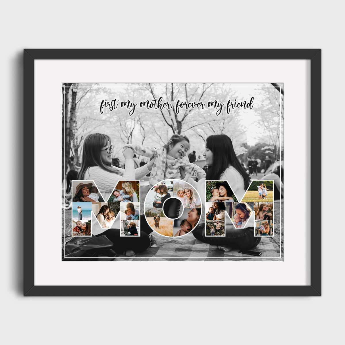 Mother's Day Gift for Mom, Personalized Gift for Mom, Mom Photo Collage Gift, Mom Gift from Daughter, Gift from Son
