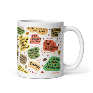Fall Affirmation Mug, Hello Fall Mug, Fall Cup, Autumn Mug, Fall Vibes, Snuggle Season, Pumpkin Mug, Cosy Gift, Autumnal Mug