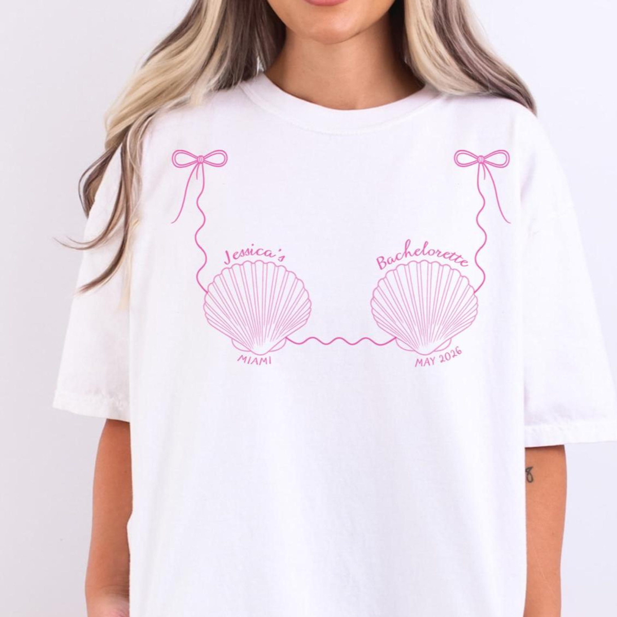 Bachelorette Shirts Seashell shirt Bach Club Shirt Bride Club Last Splash Beach Bikini Tshirt Bridesmaid Gift Matching Party