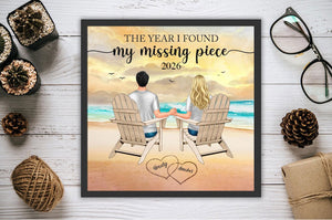 Wedding Gifts For Couples 2026, I Found My Missing Piece, Bridal Shower, Newlyweds Marriage Gifts, Canvas Wall Art Decor, Bedroom Decor Wall
