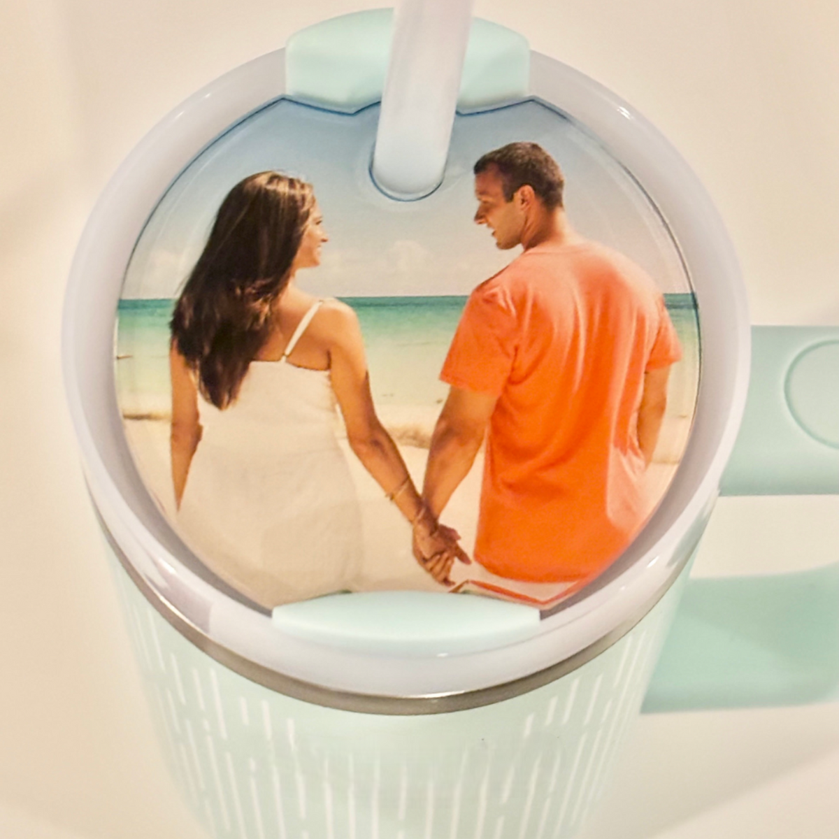 Personalized Photo Tag Tumblers, Tumbler Topper , Custom Photo Name Plates, Tumbler Name Tag