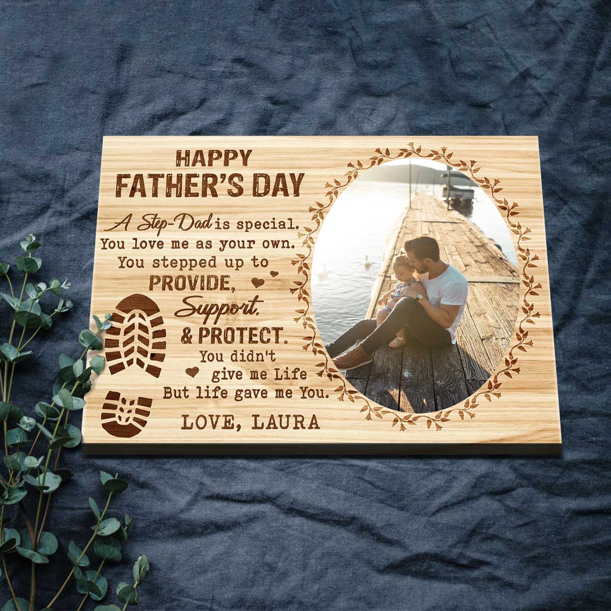 A Step Dad Is Special - Personalized Canvas - Gift For Step Dad, Bonus Dad, Father's Day, Birthday Gift